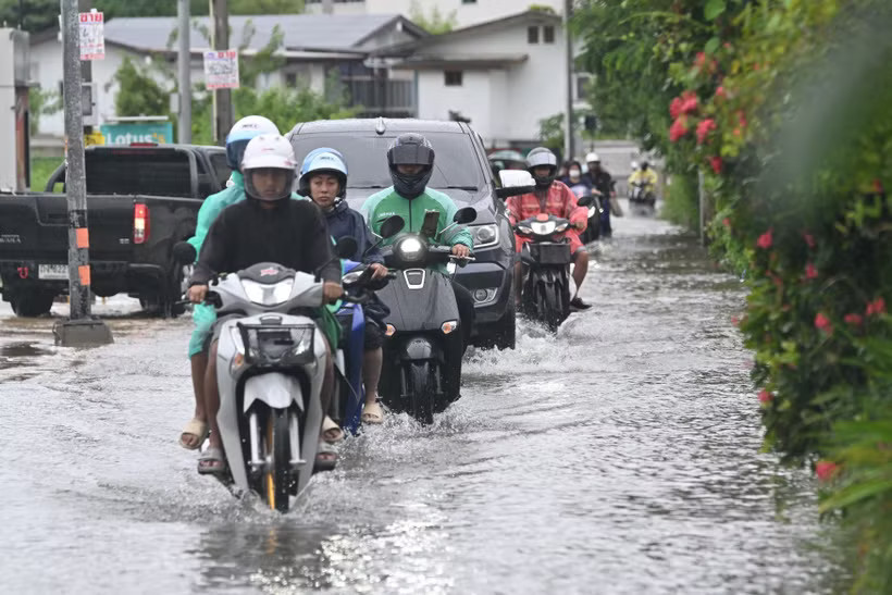 Flooding in Thailand (Photo: Xinhua/VNA)