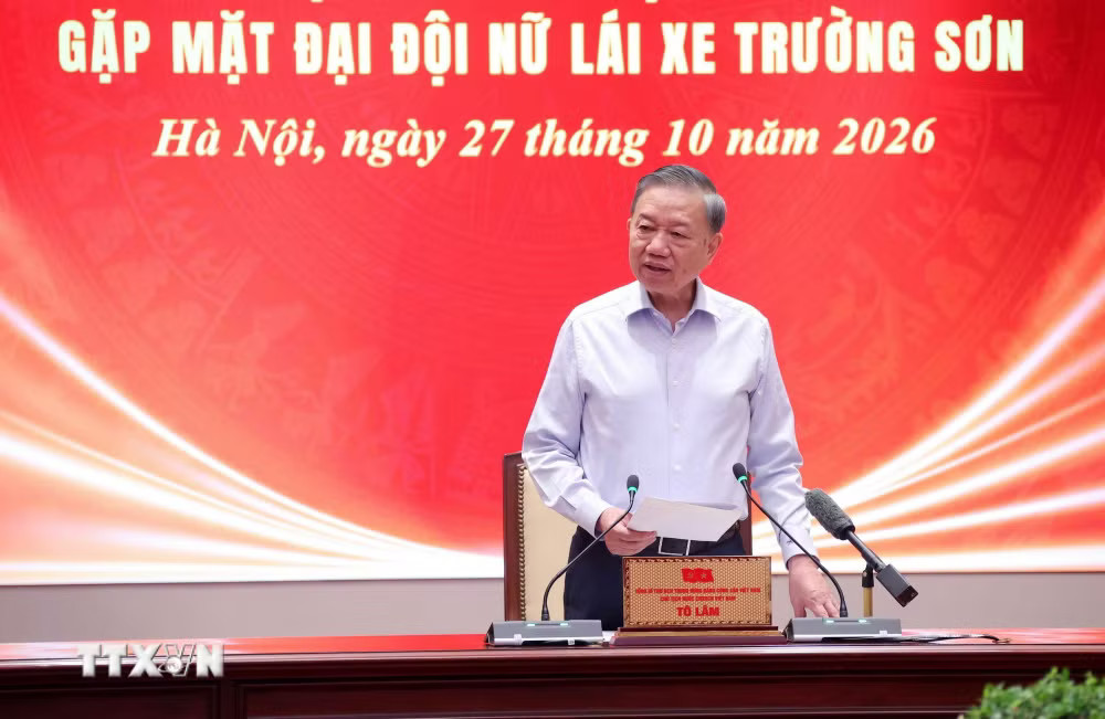 Tổng Bí thư, Chủ tịch nước Tô Lâm phát biểu. (Ảnh: Văn Điệp/TTXVN) Tổng Bí thư, Chủ tịch nước Tô Lâm phát biểu