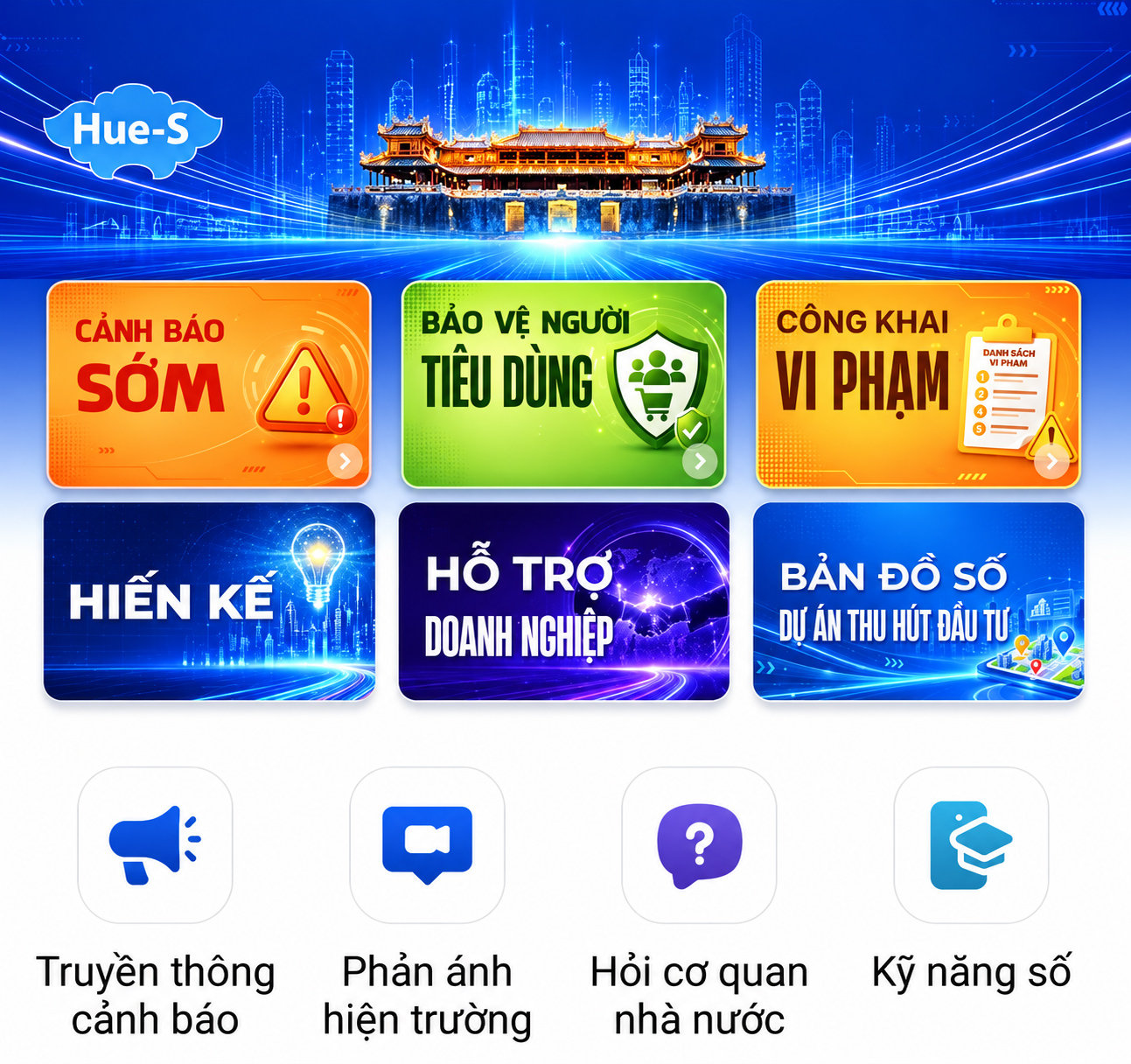 Hue-S cung cấp hơn 50 dịch vụ, tiện ích, có trên 1,3 triệu tài khoản đăng ký