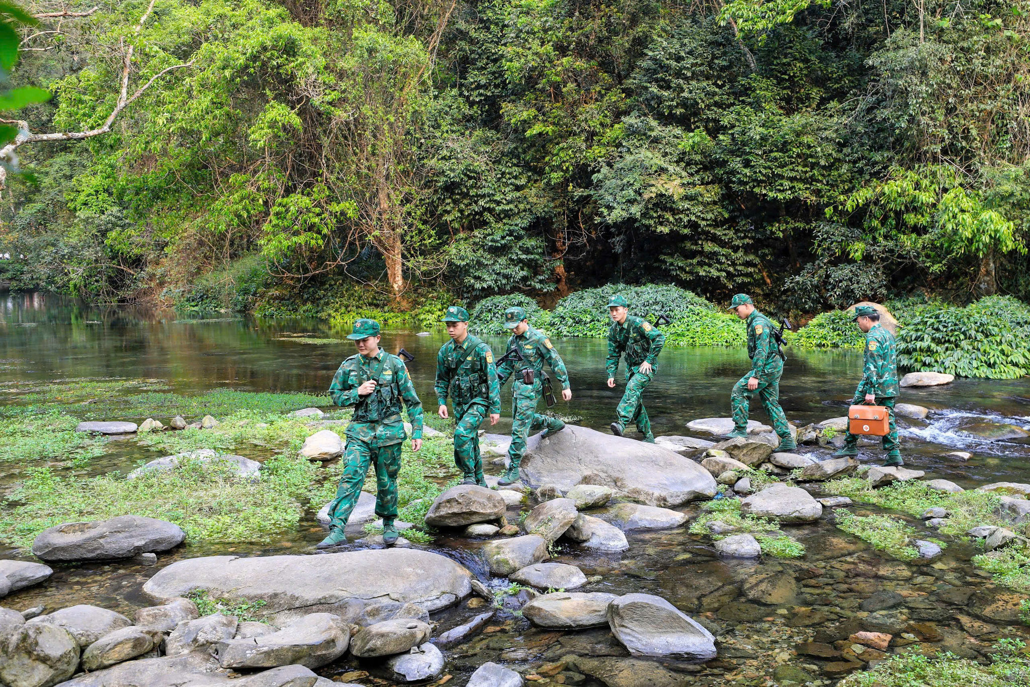 Bộ đội Biên phòng Cao Bằng tuần tra an ninh biên giới