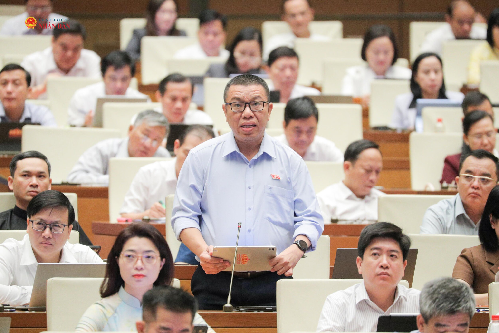 ĐBQH Trần Mạnh Huy (TP Đà Nẵng). Ảnh Hồ Long