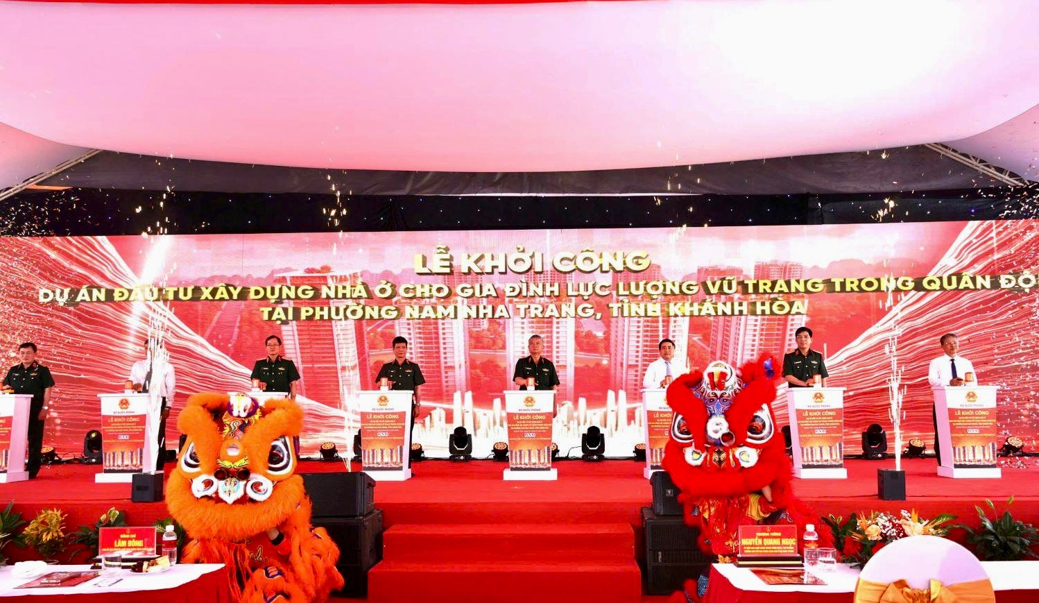 Lễ khởi công dự án nhà ở cho gia đình quân nhân tại phường Nam Nha Trang, tỉnh Khánh Hòa