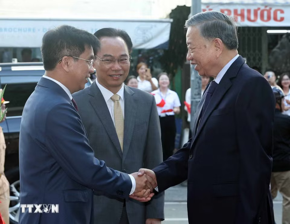 Tổng Bí thư, Chủ tịch nước Tô Lâm tới dự Lễ kỷ niệm 50 năm thành lập Đại học Kinh tế Thành phố Hồ Chí Minh