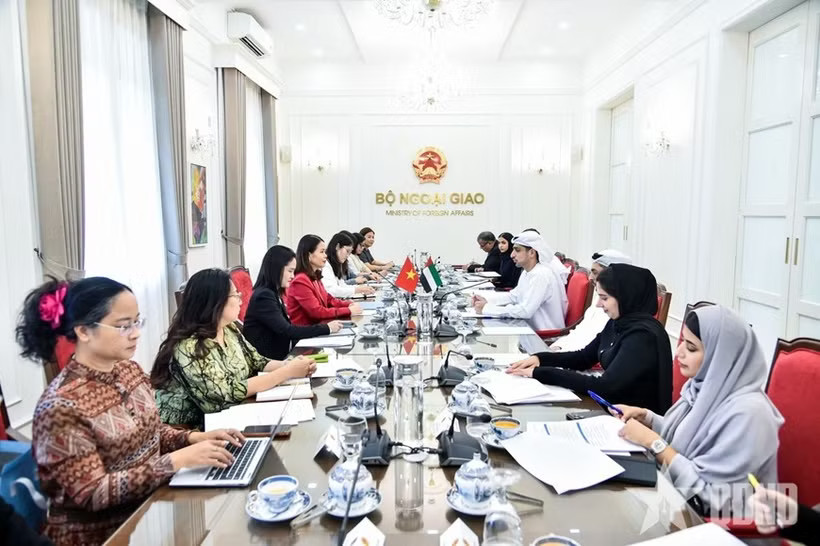 At the third political consultation between the Ministries of Foreign Affairs of Vietnam and the UAE. (Photo: qdnd.vn)