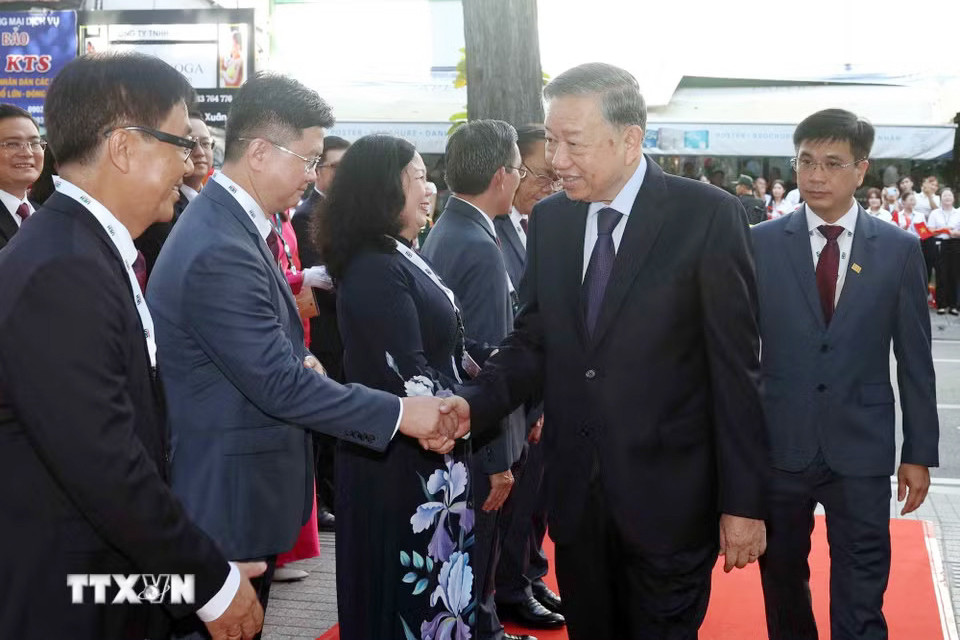 Tổng Bí thư, Chủ tịch nước Tô Lâm tới dự Lễ kỷ niệm 50 năm thành lập Đại học Kinh tế Thành phố Hồ Chí Minh