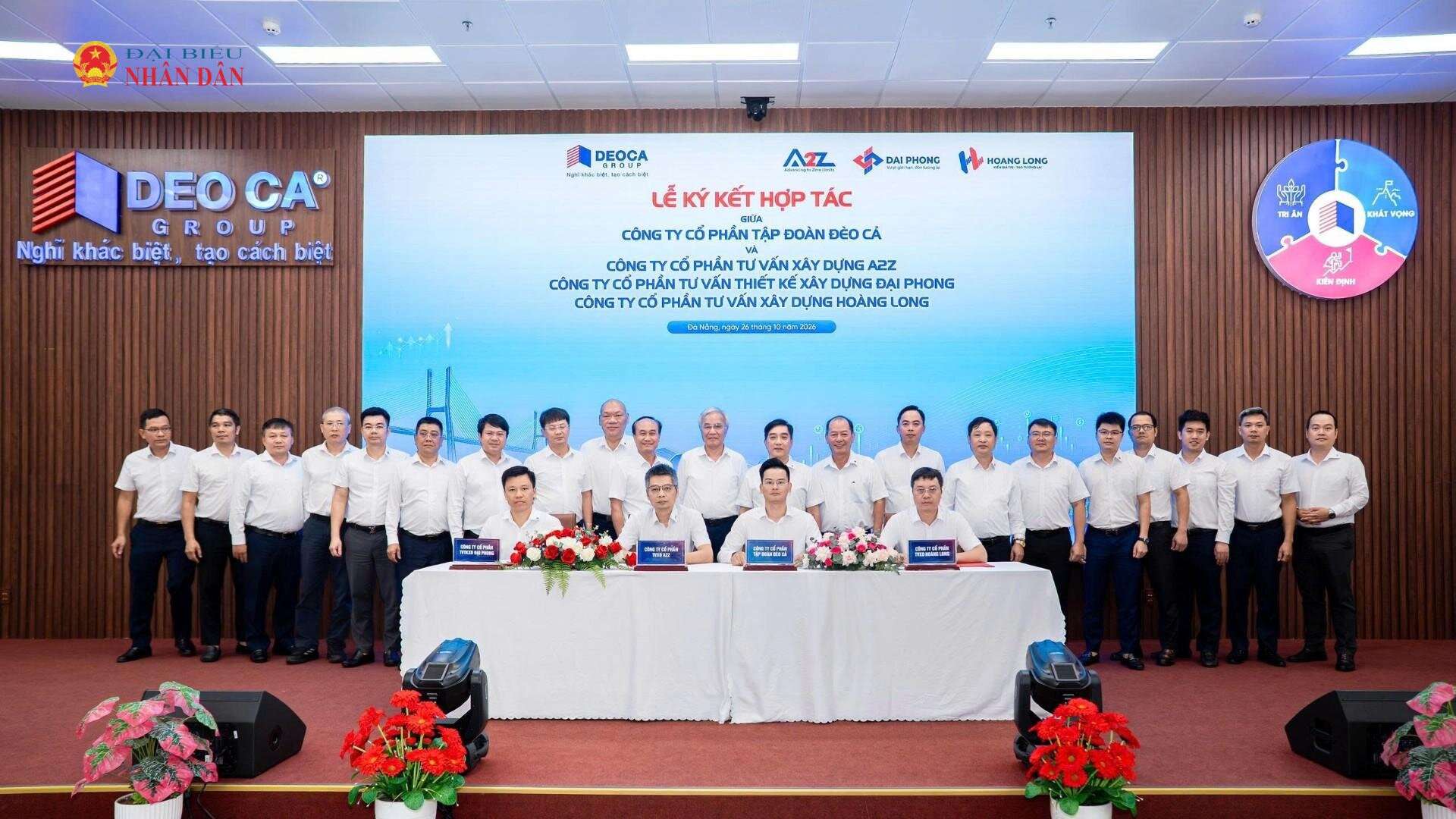Tập đoàn Đèo Cả ký kết hợp tác với các đơn vị tư vấn Hoàng Long, A2Z, Đại Phong.