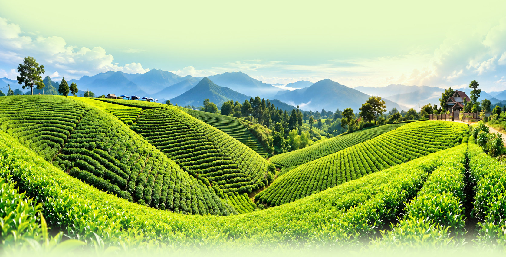 Một góc Đồi chè Cầu Đá xã La Bằng, tỉnh Thái Nguyên