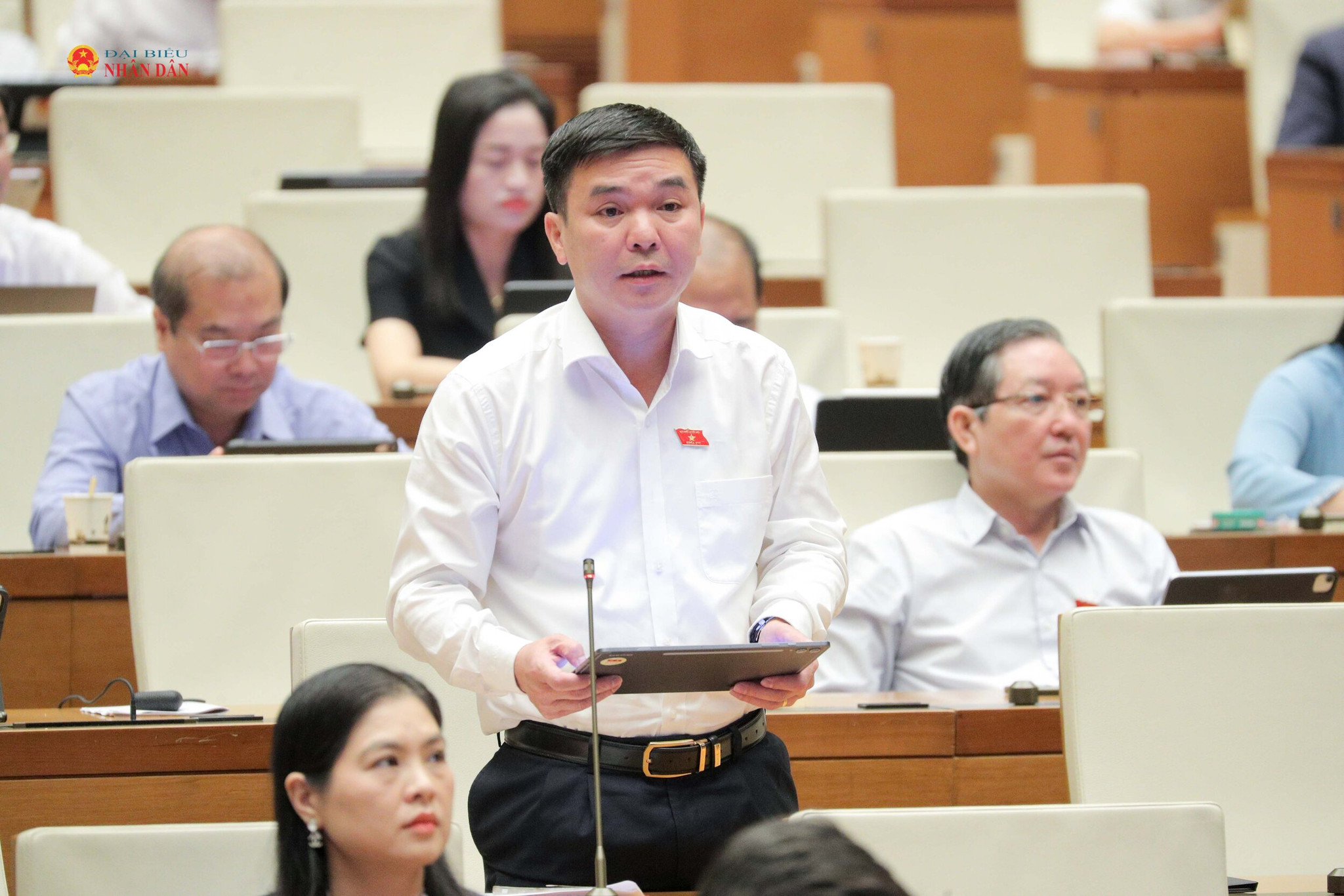 ĐBQH Hà Sỹ Huân (Thái Nguyên). Ảnh Hồ Long