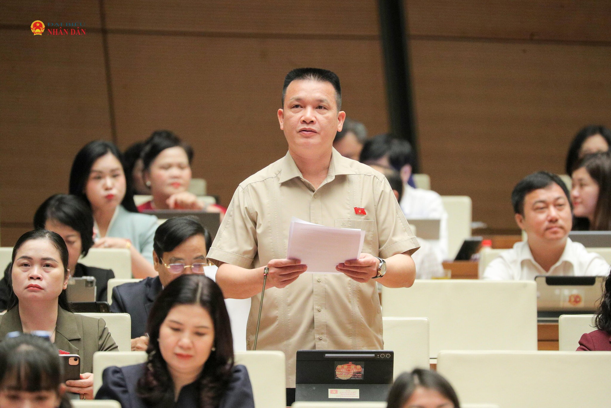 ĐBQH Hoàng Ngọc Định (Tuyên Quang). Ảnh Hồ Long