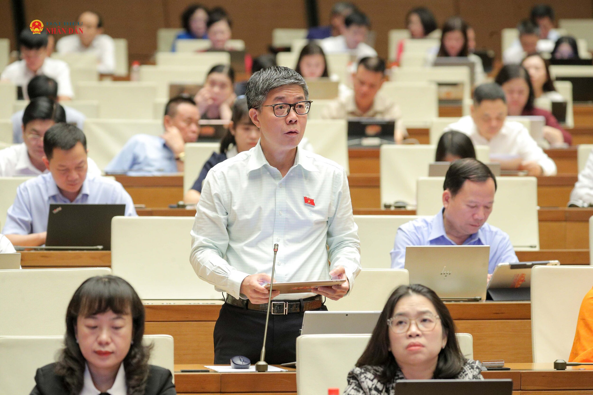 ĐBQH Nguyễn Mạnh Hùng (TP Cần Thơ). Ảnh Hồ Long