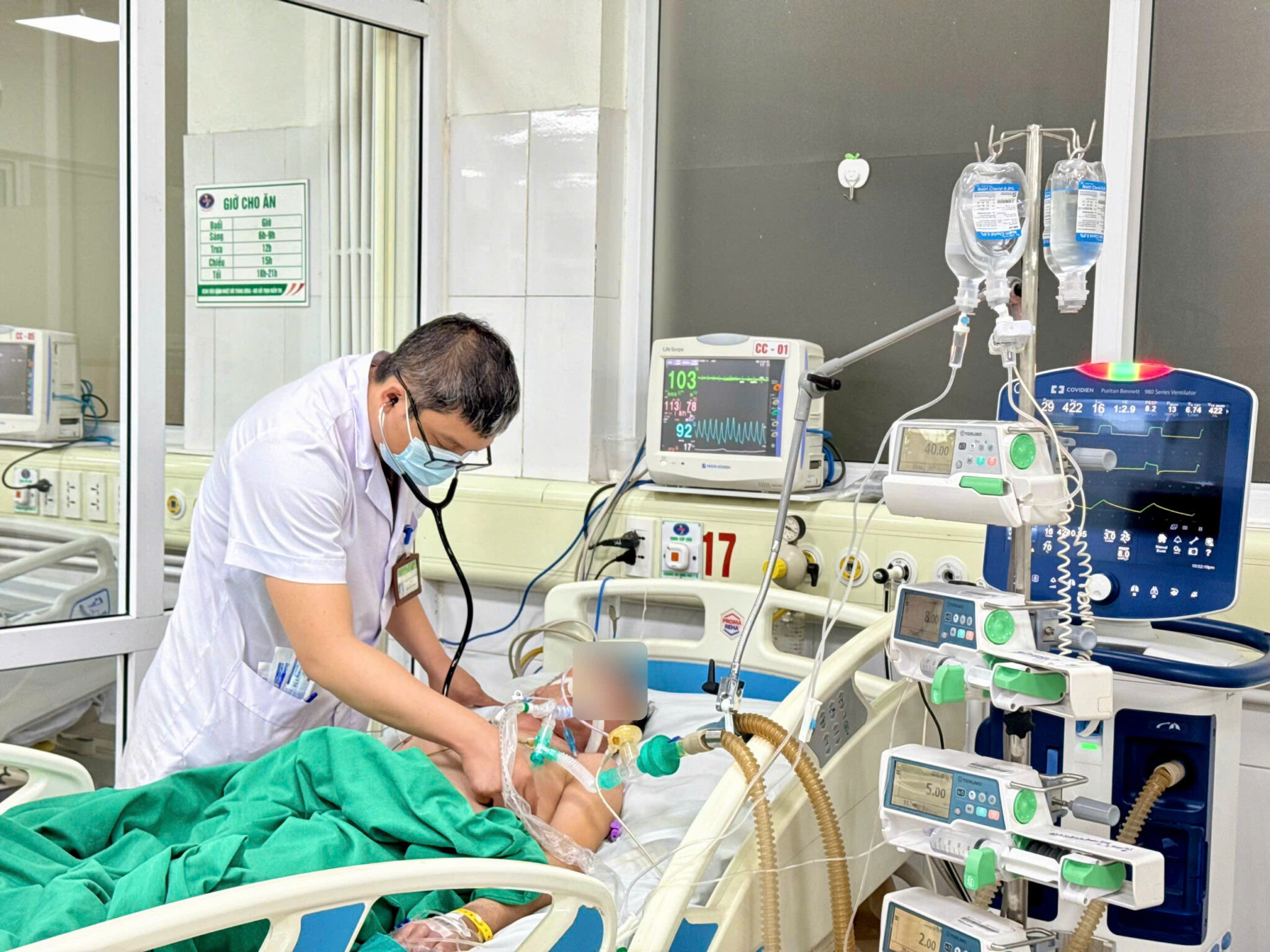 Ca mắc cúm nặng