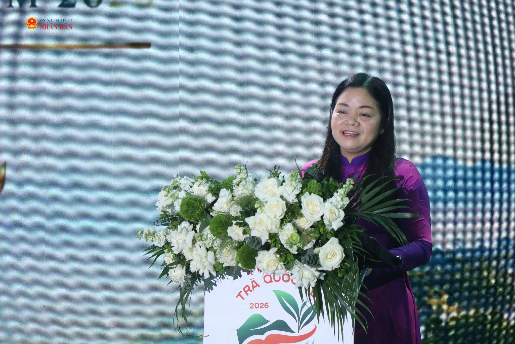 Phó Chủ tịch UBND tỉnh Thái Nguyên Nguyễn Thị Loan phát biểu tại buổi lễ