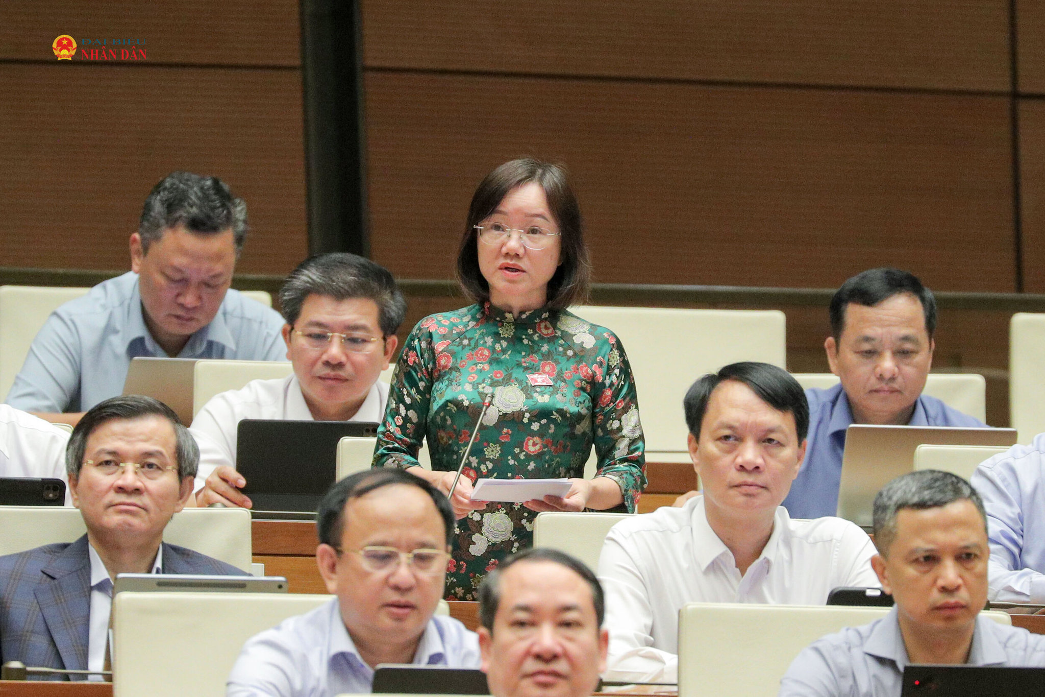 ĐBQH Thái Thị An Chung (Nghệ An). Ảnh Hồ Long