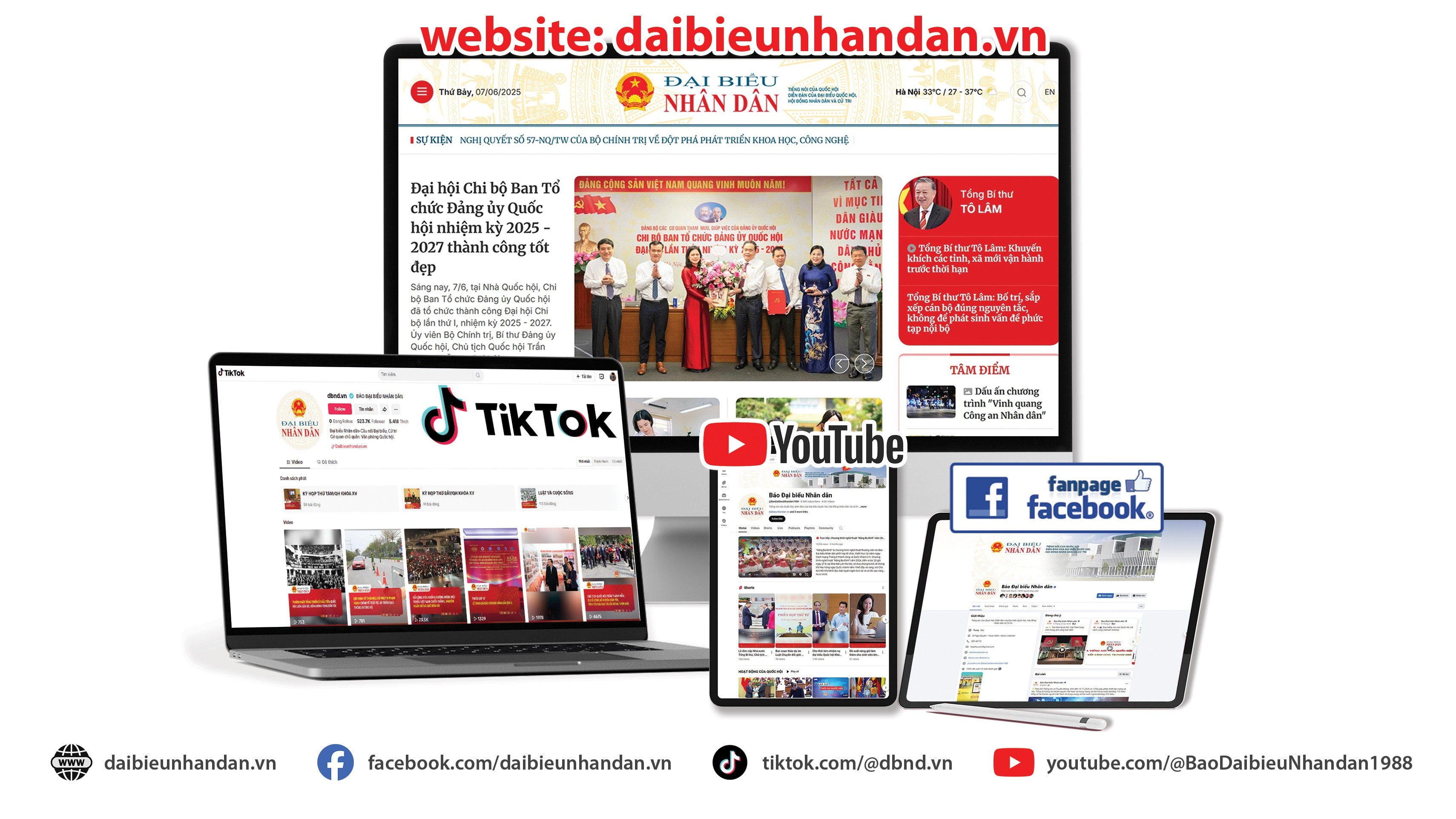 Báo Đại biểu Nhân dân trên các nền tảng số