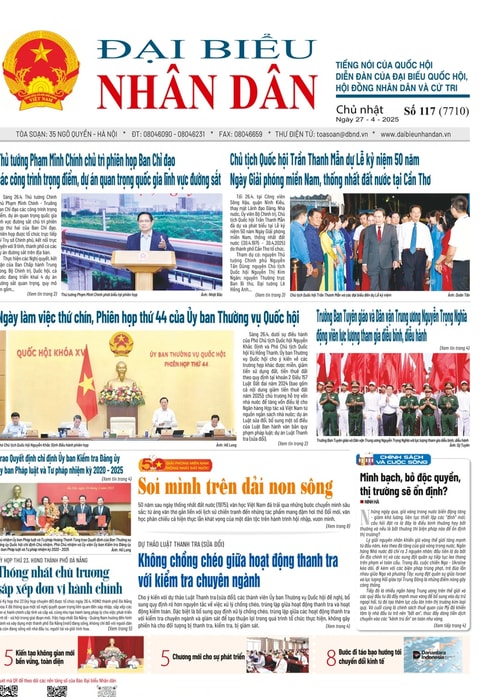 ĐBND - Số báo 117 ngày 27/04/2025