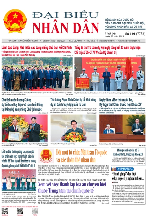 ĐBND - Số báo 140 ngày 20/05/2025