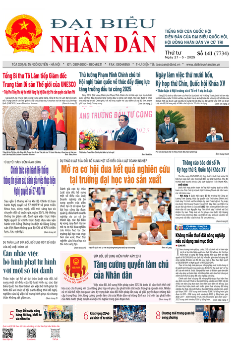 ĐBND - Số báo 141 ngày 21/05/2025