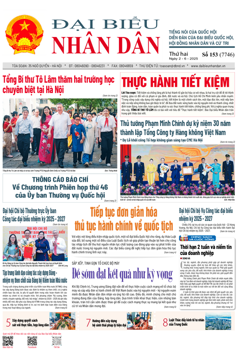 ĐBND - Số báo 153 ngày 2/06/2025