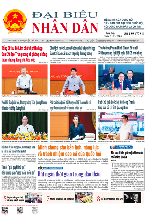 ĐBND - Số báo 189 ngày 08/07/2025