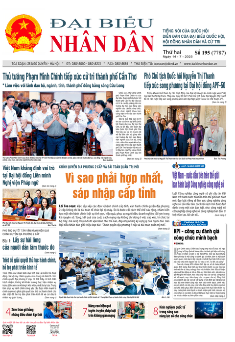 ĐBND - Số báo 195 ngày 14/07/2025