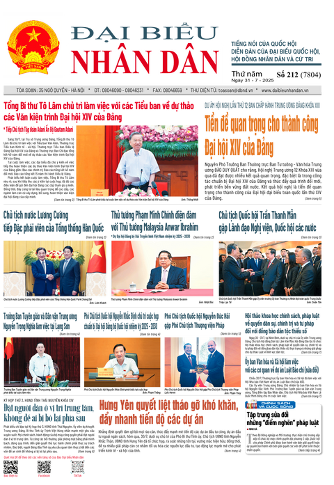 ĐBND - Số báo 212 ngày 31/07/2025