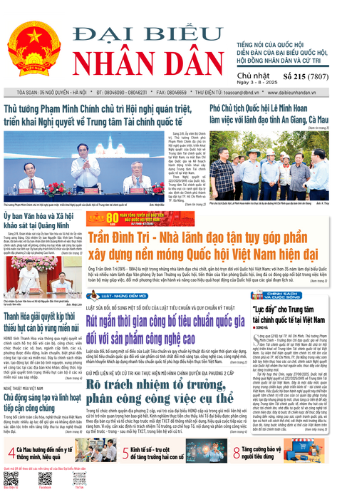 ĐBND - Số báo 215 ngày 03/08/2025
