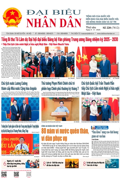  ĐBND - Số báo 220 ngày 08/08/2025 