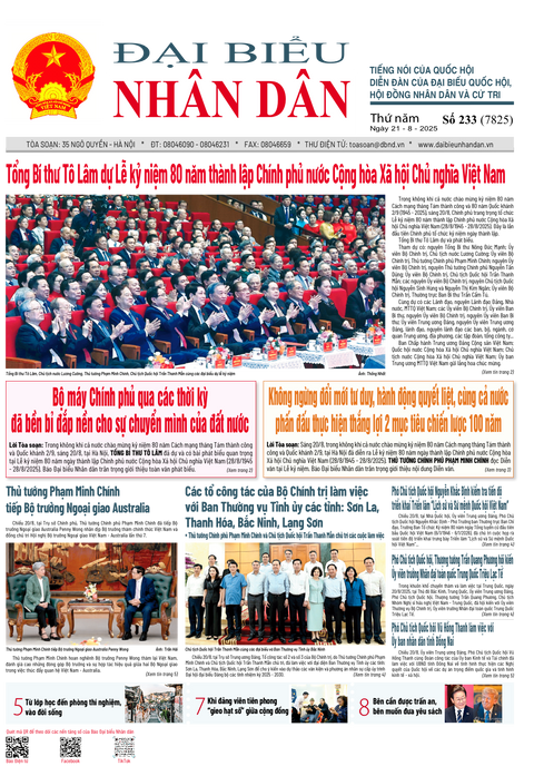 ĐBND - Số báo 233 ngày 21/08/2025 Chọn ấn phẩm ▸