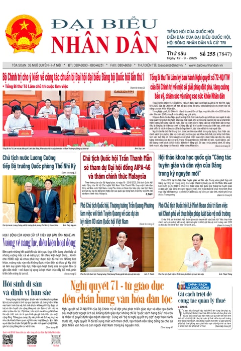 ĐBND - Số báo 255 ngày 12/09/2025