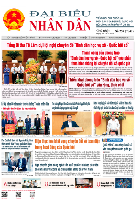 ĐBND - Số báo 257 ngày 14/09/2025