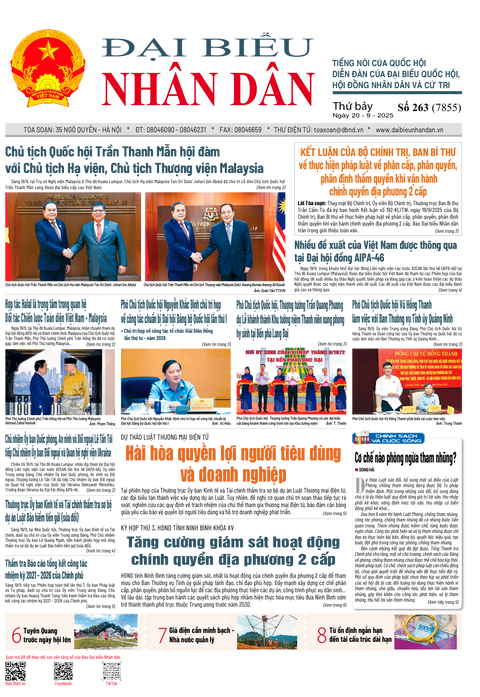ĐBND - Số báo 263 ngày 20/09/2025