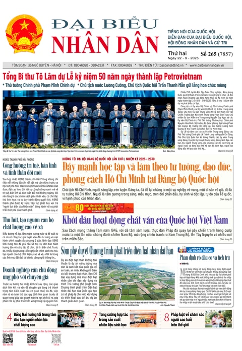  ĐBND - Số báo 265 ngày 22/09/2025 