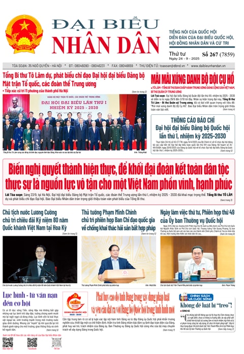ĐBND - Số báo 267 ngày 24/09/2025