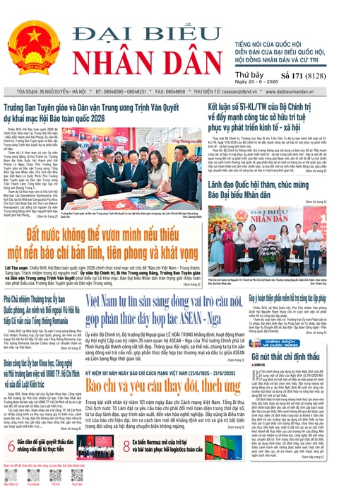  ĐBND - Số báo 171 ngày 20/6/2026 