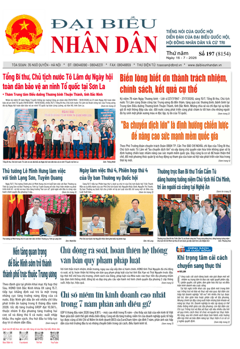 ĐBND - Số báo 197 ngày 16/7/2026
