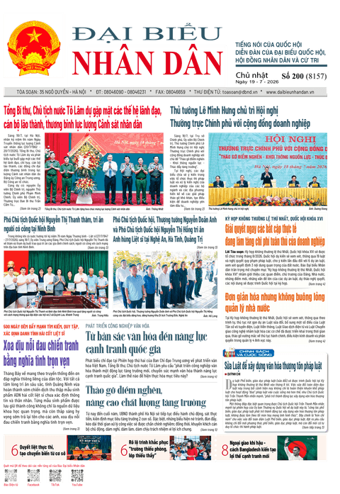 ĐBND - Số báo 200 ngày 19/7/2026 