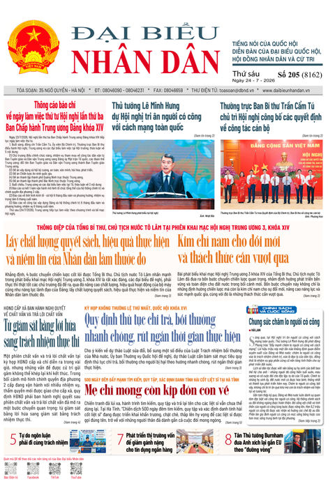  ĐBND - Số báo 205 ngày 24/7/2026 