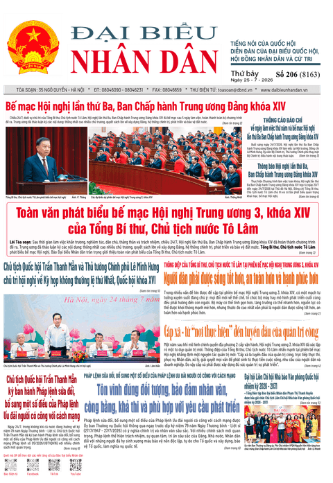 ĐBND - Số báo 206 ngày 25/7/2026