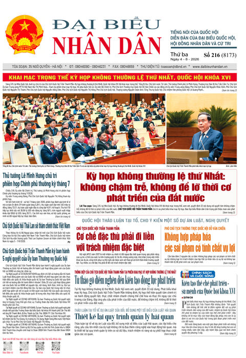 ĐBND - Số báo 216 ngày 4/8/2026