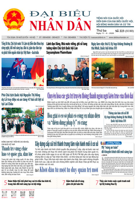  ĐBND - Số báo 223 ngày 11/8/2026 