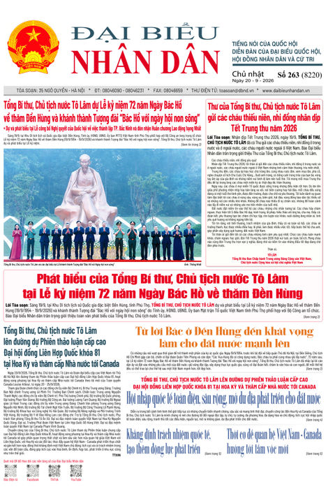 ĐBND - Số báo 263 ngày 20/9/2026