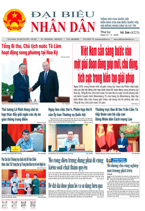 ĐBND - Số báo 266 ngày 23/9/2026