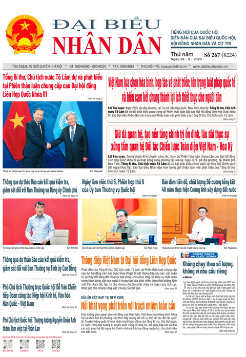 ĐBND - Số báo 267 ngày 24/9/2026