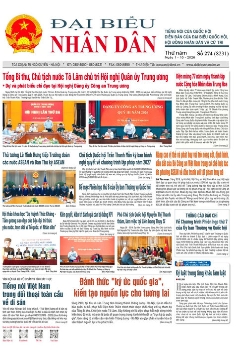 ĐBND - Số báo 274 ngày 1/10/2026