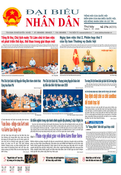 ĐBND - Số báo 276 ngày 3/10/2026