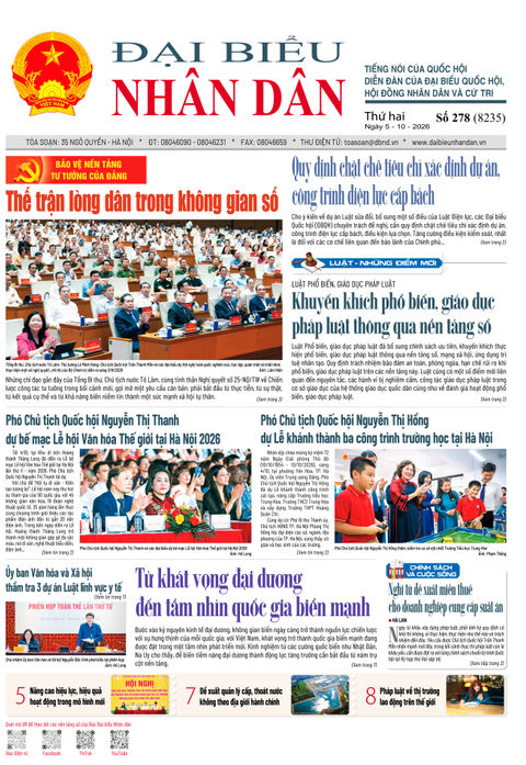 Bìa ĐBND - Số báo 278 ngày 5/10/2026