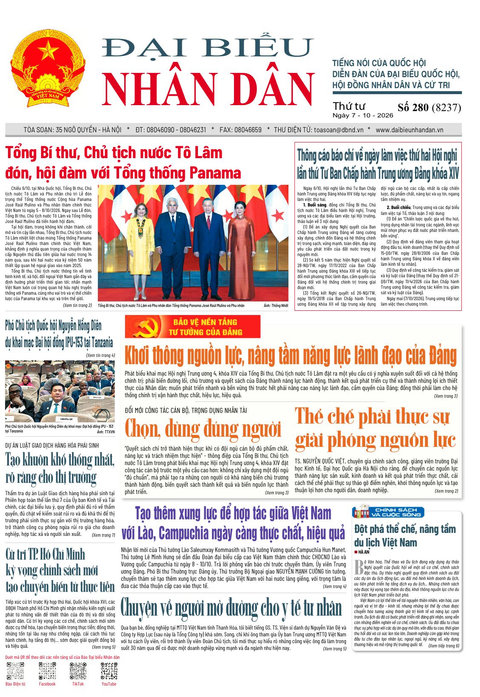 ĐBND - Số báo 280 ngày 7/10/2026