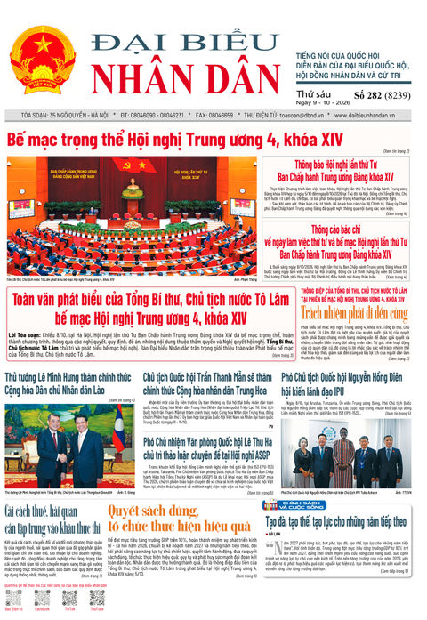 ĐBND - Số báo 282 ngày 9/10/2026