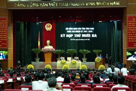 Vĩnh Phúc khai mạc Kỳ họp thứ 13, HĐND tỉnh Khóa XVII