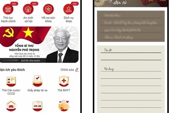 Người dân mang thẻ CCCD gắn chip điện tử hoặc điện thoại cài đặt VNeID kích hoạt mức độ 2 để viếng Tổng Bí thư Nguyễn Phú Trọng